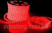 Светодиодный дюралайт LED-2W-100-240V (36 св. /м,  АС 220 В,  красный)