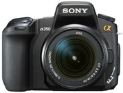 Продам зеркальный фотоаппарат Sony A-350 kit 18-70 + карта памяти 4GB